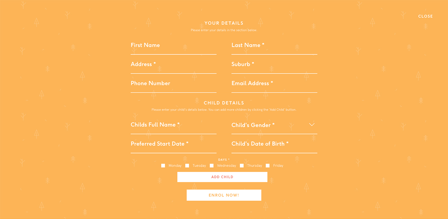 Village ELC - Booking Form